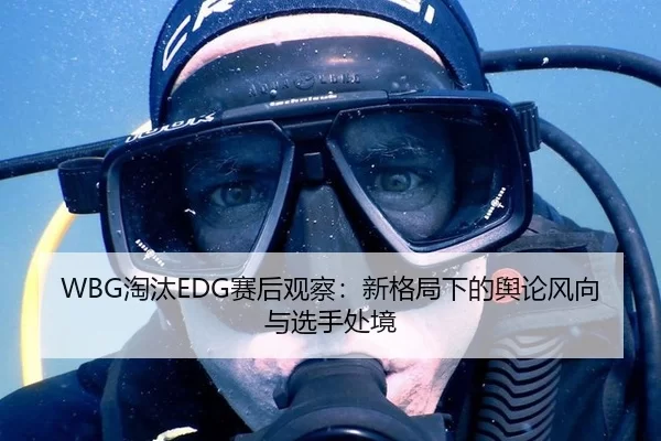 WBG淘汰EDG赛后观察：新格局下的舆论风向与选手处境